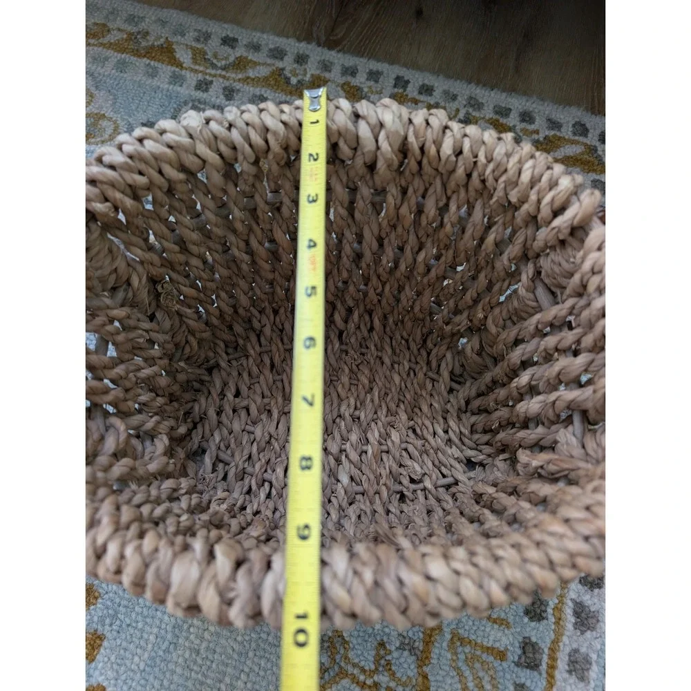 Split Oak 12in Basket With Wood Handles